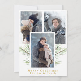 Cartão De Festividades Simples Greenerescência Três Foto