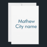 Cartão De Festividades simples letra inicial monograma adicionar sua letr<br><div class="desc">design</div>