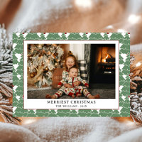 Simples Natal do Padrão Vermelho Verde Moderno