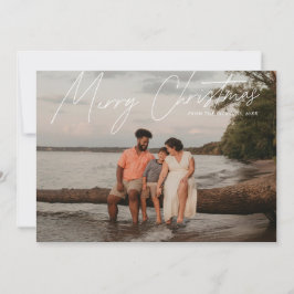 Cartão De Festividades Simples Natal Feliz E Feliz De Cheio