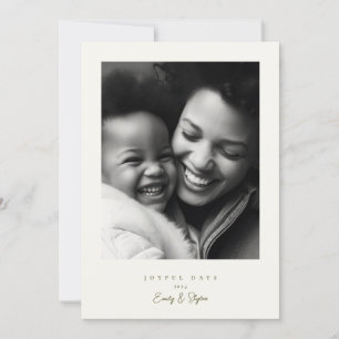 Cartão De Festividades simples quadro moderno sorvete verde alegre Natal