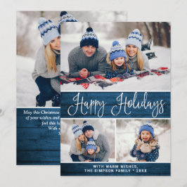 Cartão De Festividades Simples Russo 4 FOTO Saudação de Natal