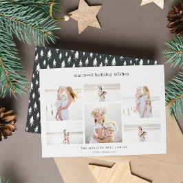 Cartão De Festividades Simples Seis | Colagem de fotos minimalista