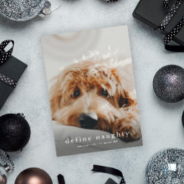 Cartão De Festividades Simples Tipo Engraçado Pet Natal