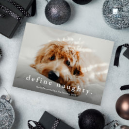 Cartão De Festividades Simples Tipo Engraçado Pet Natal