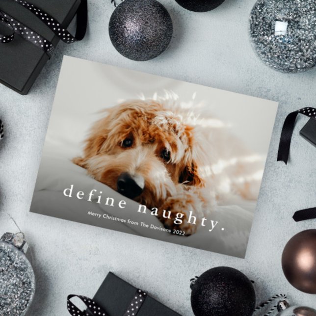 Cartão De Festividades Simples Tipo Engraçado Pet Natal (Criador carregado)
