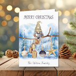 Cartão De Festividades Simples Whimsical Winter Lady Gnomo Feliz Natal<br><div class="desc">Cartão de Férias de Natal Simples Lady Gnomo de inverno - Design único, Ilustração de Aquarela, Nome Personalizável e Muito Mais. O Simples Cartão de Férias de Natal da Lady Gnomo de inverno é a solução perfeita para espalhar alegria de Natal. Esta carta única ostenta um charmoso gnomo, sentado em...</div>
