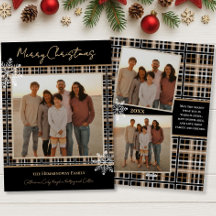 Simplesmente Elegante Xadrez Flocos de Neve Natal 