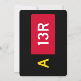 Cartão De Festividades Sinal de ponto de retenção A13R