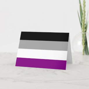 Cartão De Festividades Sinalizador de Orgulho Asexual