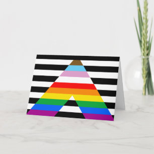 Cartão De Festividades Sinalizador do Orgulho de Andamento Ally