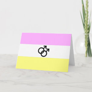 Cartão De Festividades Sinalizador do Orgulho Twink