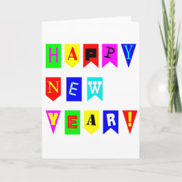 Cartão De Festividades Sinalizadores de feliz ano novo