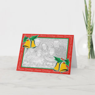 Cartão De Festividades Sinos de Natal