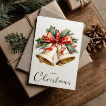 Sinos de Natal Minimalistas Vintage