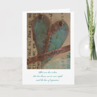 Cartão De Festividades Sinto Sua Falta