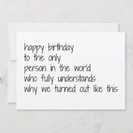 Cartão De Festividades sister birthday card, funny birthday card sisters