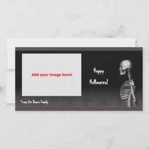 Cartão De Festividades Skeleton - Halloween Photo Card