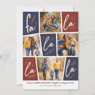 Cartão De Festividades Sketch Fa La La La La La Four Foto Natal