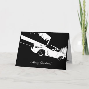 Cartão De Festividades Skyline GTR Rolling shot Feriado de Natal
