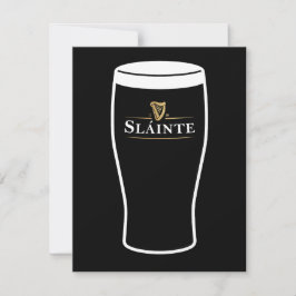 Cartão De Festividades Slainte St Patricks Day Beer Card