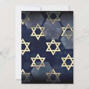Cartão De Festividades SlipperyJoe's Happy Hanukkah, estrela múltipla do