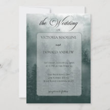 Smoky Mountain Wedding Invitation