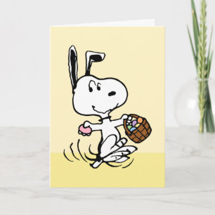Cartão De Festividades Snoopy O Beagle da Páscoa