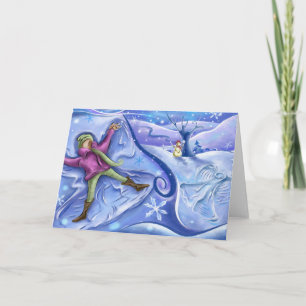 Cartão De Festividades Snow Angel Christmas Card