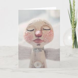 Cartão De Festividades Snow Angel Winter Blessings Christmas Card