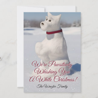 Cartão De Festividades Snow Snowdog Design