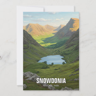 Cartão De Festividades Snowdonia National Park Wales Viagem