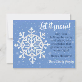 Cartão De Festividades Snowflake Deseja Uma Placa Plana De Feriado