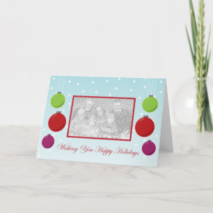 Cartão De Festividades Snowflake Ornament Holiday Template