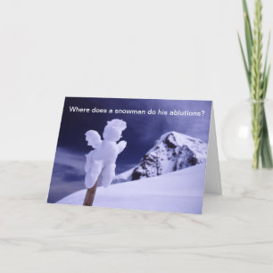 Cartão De Festividades Snowman