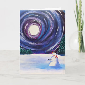 Cartão De Festividades Snowman