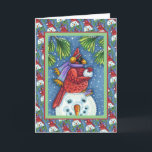 CARTÃO DE FESTIVIDADES SNOWMAN BODYGUARD, CHRISTMAS CARDINHEIRO REDBIRD<br><div class="desc">ARMADO COM BALAS DE NEVE. CARTÃO/ENVELOPE CARDINAL HUMOROSO (Dentro "MERRY CHRISTMAS") CARTÃO/ENVELOPE *Personalizar ...  Procure itens correspondentes Susan Brack Designs</div>