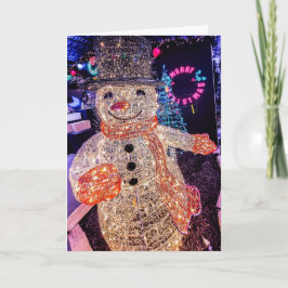 Cartão De Festividades Snowman Christmas Card