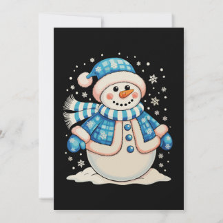 Cartão De Festividades Snowman Christmas Xmas Winter Holiday Season