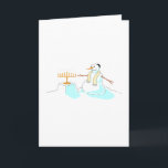 Cartão De Festividades Snowman Com Menorah<br><div class="desc">Snowman Com Menorah</div>
