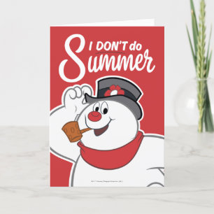 Cartão De Festividades Snowman™ congelado Eu não faço verão