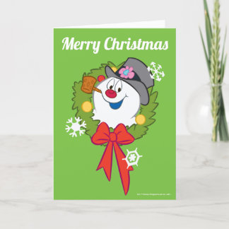 Cartão De Festividades Snowman™ congelado | Feriado congelado