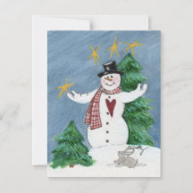 Snowman em Tophat diz Welcome Christmas Holiday C