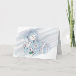Cartão De Festividades Snowman Holiday