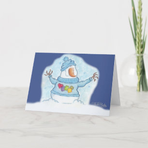 Cartão De Festividades Snowman - O Natal É "Neve" Perto