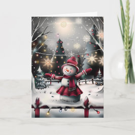 Cartão De Festividades SnowWomen Holiday Cheer