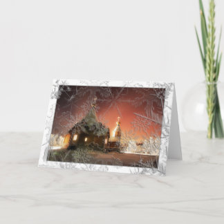 Cartão De Festividades Snowy Christmas