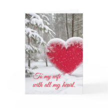 Snowy Christmas Heart