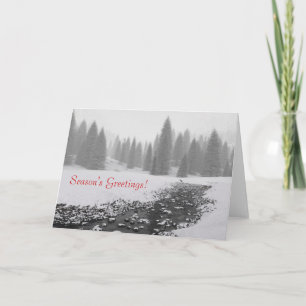 Cartão De Festividades Snowy Creek (Day) Christmas Card