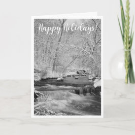 Cartão De Festividades Snowy Falls Holiday